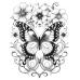 Butterfly Coloring Pages Set of 10 | Printable Coloring Pages Set 6