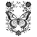 Butterfly Coloring Pages Set of 10 | Printable Coloring Pages Set 6