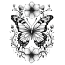 Butterfly Coloring Pages Set of 10 | Printable Coloring Pages Set 7
