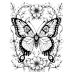Butterfly Coloring Pages Set of 10 | Printable Coloring Pages Set 7