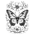 Butterfly Coloring Pages Set of 10 | Printable Coloring Pages Set 8