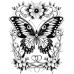 Butterfly Coloring Pages Set of 10 | Printable Coloring Pages Set 8