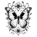 Butterfly Coloring Pages Set of 10 | Printable Coloring Pages Set 8
