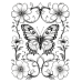 Butterfly Coloring Pages Set of 10 | Printable Coloring Pages Set 8