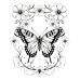Butterfly Coloring Pages Set of 10 | Printable Coloring Pages Set 8