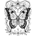 Butterfly Coloring Pages Set of 10 | Printable Coloring Pages Set 8