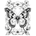 Butterfly Coloring Pages Set of 10 | Printable Coloring Pages Set 9