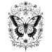 Butterfly Coloring Pages Set of 10 | Printable Coloring Pages Set 9