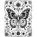 Butterfly Coloring Pages Set of 10 | Printable Coloring Pages Set 9