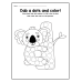 A-Z Trace the Letters, Dab the Dots & Color | Alphabet Dot Marker Words Worksheets for Kids