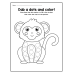 A-Z Trace the Letters, Dab the Dots & Color | Alphabet Dot Marker Words Worksheets for Kids