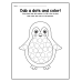 A-Z Trace the Letters, Dab the Dots & Color | Alphabet Dot Marker Words Worksheets for Kids