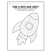 A-Z Trace the Letters, Dab the Dots & Color | Alphabet Dot Marker Words Worksheets for Kids