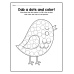 A-Z Trace the Letters, Dab the Dots & Color | Alphabet Dot Marker Words Worksheets for Kids