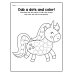A-Z Trace the Letters, Dab the Dots & Color | Alphabet Dot Marker Words Worksheets for Kids