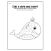 A-Z Trace the Letters, Dab the Dots & Color | Alphabet Dot Marker Words Worksheets for Kids