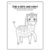 A-Z Trace the Letters, Dab the Dots & Color | Alphabet Dot Marker Words Worksheets for Kids