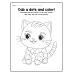 A-Z Trace the Letters, Dab the Dots & Color | Alphabet Dot Marker Words Worksheets for Kids