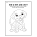 A-Z Trace the Letters, Dab the Dots & Color | Alphabet Dot Marker Words Worksheets for Kids
