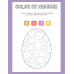 Color by Number Activity Worksheets | Fun Number Recognition Coloring Pages
