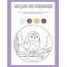 Color by Number Activity Worksheets | Fun Number Recognition Coloring Pages