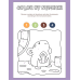 Color by Number Activity Worksheets | Fun Number Recognition Coloring Pages