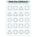 Which One is Different? | Spot the Odd Shape Worksheets | Visual Discrimination Activity for Kids