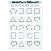 Which One is Different? | Spot the Odd Shape Worksheets | Visual Discrimination Activity for Kids