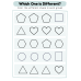 Which One is Different? | Spot the Odd Shape Worksheets | Visual Discrimination Activity for Kids