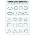Which One is Different? | Spot the Odd Shape Worksheets | Visual Discrimination Activity for Kids