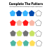 Complete the Pattern Worksheets | Color & Shape Pattern Recognition Activity