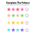 Complete the Pattern Worksheets | Color & Shape Pattern Recognition Activity