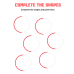 Complete the Shapes & Paint Them | Fun Shape Recognition Worksheets