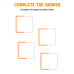 Complete the Shapes & Paint Them | Fun Shape Recognition Worksheets
