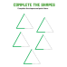 Complete the Shapes & Paint Them | Fun Shape Recognition Worksheets