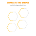 Complete the Shapes & Paint Them | Fun Shape Recognition Worksheets