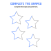 Complete the Shapes & Paint Them | Fun Shape Recognition Worksheets