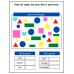Count the Shapes and Write the Answer Worksheets