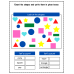 Count the Shapes and Write the Answer Worksheets