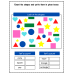 Count the Shapes and Write the Answer Worksheets