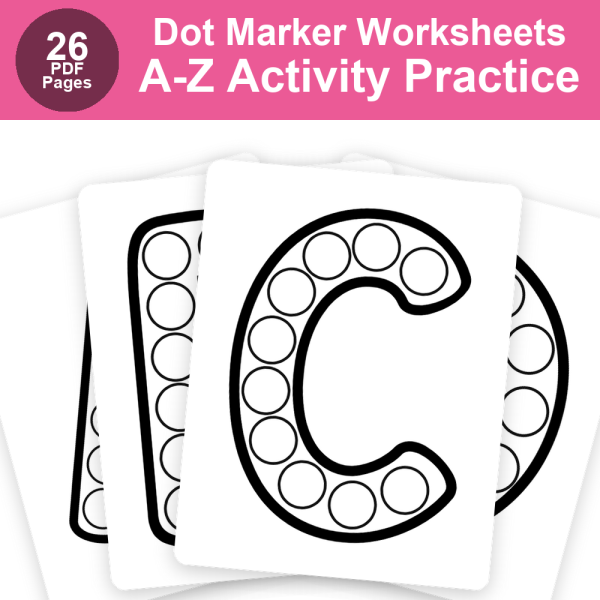 Dot Marker Activity Worksheets for Kids | Fine Motor Practice