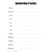 Handwriting Practice Worksheets for Kids | Letter Tracing & Writing Skills Activities