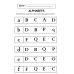 Alphabet Matching Worksheets  | Circle, Cut and Paste, Match
