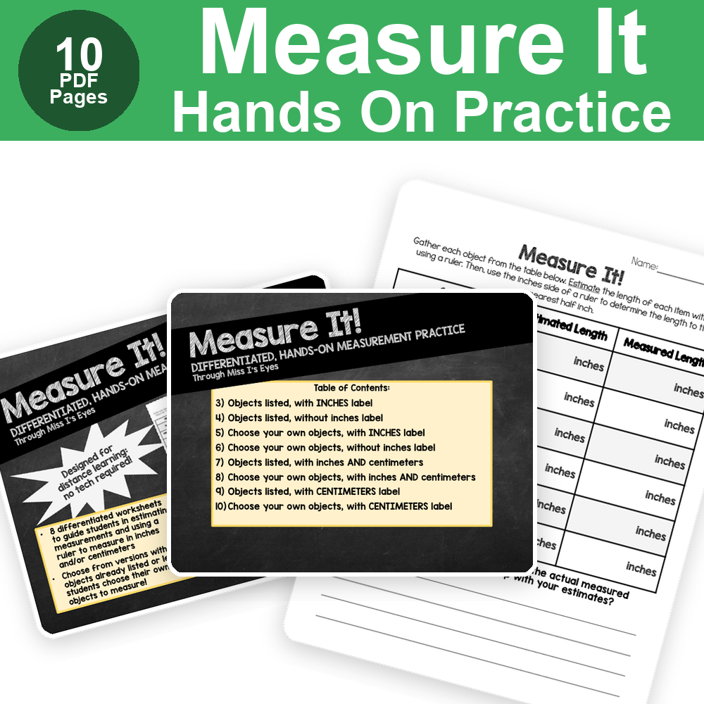 Measure It Worksheets | Hands-On Measurement Practice