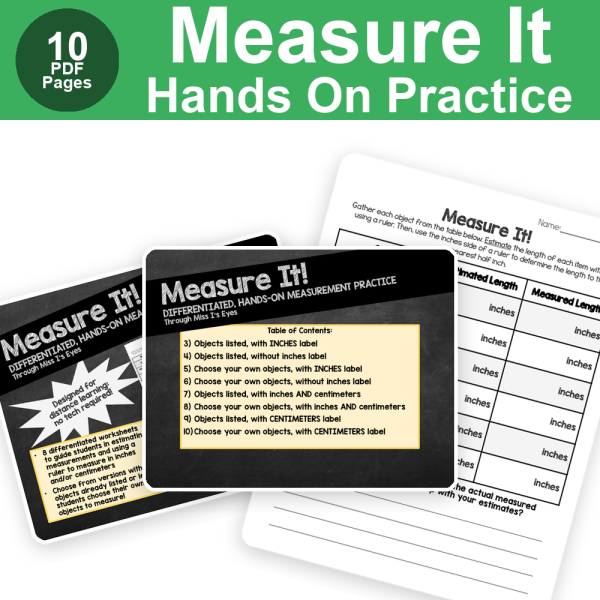 Measure It Worksheets | Hands-On Measurement Practice