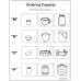 Ordering Capacity  | Coloring & Cutting Worksheets