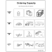 Ordering Capacity  | Coloring & Cutting Worksheets