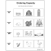 Ordering Capacity  | Coloring & Cutting Worksheets