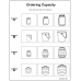 Ordering Capacity  | Coloring & Cutting Worksheets