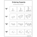 Ordering Capacity  | Coloring & Cutting Worksheets